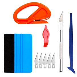 Car Film, Film Application Tools, Cutting Sheets, Sealing, Bubble-Free Scratch-free, Scraper, Stickers, Application Assistant Tools, Car Wrapping Film (Set of 6)