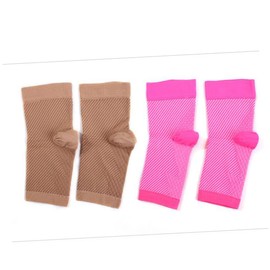 Healeved 1pair Compression Ankle Support Socks Elastic Plantar Socks for Enhanced Stability and Circulation Xl Skin Color for Athletes and Prolonged Wear