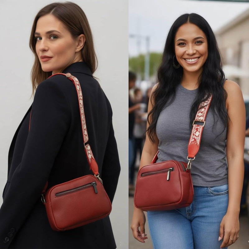 Adjustable Ethnic Wide Purse Strap for Women - Replace Thin