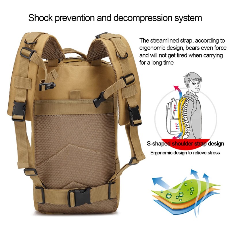 30L Mountaineering Outdoor Multifunctional Backpack 3 Days Tactical Backpack Military
