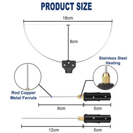 8 in1 Foam Cutter, Wimayo 18W Electric Styrofoam Cutter Foam Cutting Pen, Hot Wire Foam Cutting Tool Kit for Foam Board Carving, DIY Crafts