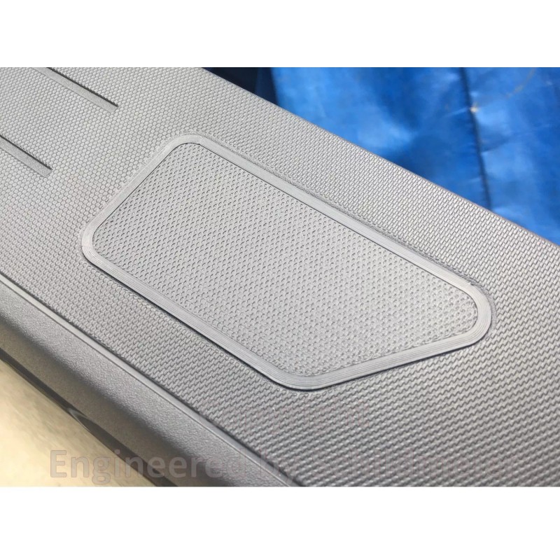 Engineered by Schildmeier, LLC Stake Pocket Covers Caps Rail Hole