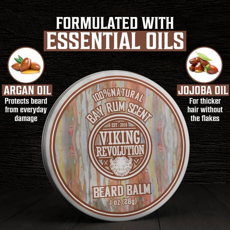 Pack 4 Balsamos Barba 1oz Sándalo Cedro Ron