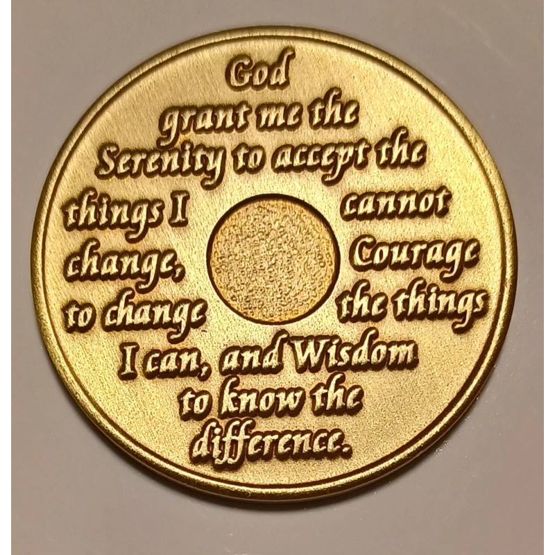 23 Year AA Bronze Medallion Sobriety Coin Recovery Alcoholics Anonymous