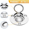 Waziaqoc Flush Pull Ring, Round Ring Pull 316 Stainless Steel