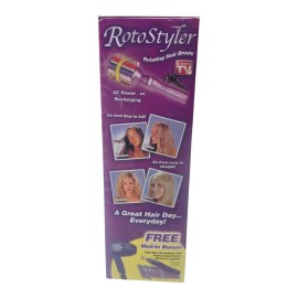 Rotostyler Rotating Styling Hair Brush 3X Action Straightener WORKS with VIDEO