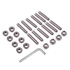 LS Header Stud Kit Bolts Stainless Steel fits for GEN III, IV LSX (LS1 LS2 LS3 LS6 LS7) Chevy V8 Engines and fits for GEN III, IV LSX (4.8 5.3 6.0 6.2L Vortec) Truck Engines-Part Number 100052
