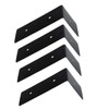 COHEALI 4Pcs Heavy Duty Shape Iron Brackets for Floating Shelves