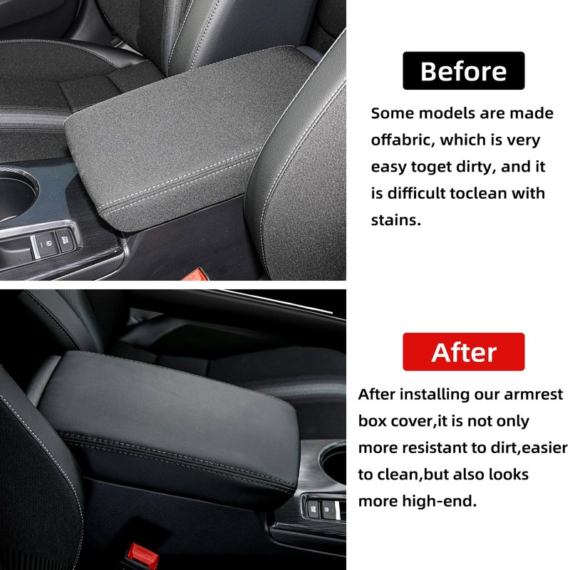 Femibon Car Center Console Armrest Cover Compatible with Honda Civic