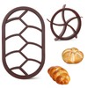 ZWLIYCHN Kaiser Roll Stamp 2Pcs Bread Roll Stamp Bread Dough