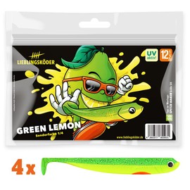 Lieblingsköder Rubber Fishing Bait for Perch Zander Pike 12.5 cm, Pack of 4, 12,5cm