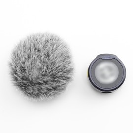 LEFXMOPHY for Hollyland Lark M2 Windscreen, Furry Wind Muff Deadcat Cover 2-Pack Grey