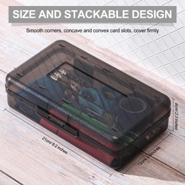 Fainne 24 Pack Pencil Boxes for School Clear Plastic Pencil Case Large Plastic Crayon Box Bulk Stackable Classroom Stationery Organizer School Supplies(Gray)