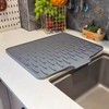 Silicone Dish Drying Mat for Kitchen Countertop - Heat Resistant