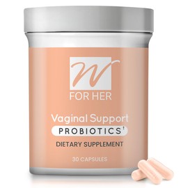 WFORHER Vaginal Support Probiotics for Women -Feminine Care - Support Healthy Vaginal Flora and pH Balance - Clinically Tested – 30 Capsules (Pack of 1)