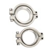 44 mm Wastegate V Band Clamp Set Stainless Steel Inlet