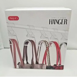 WIOSI - 6" TALL CLEAR ACRYLIC PURSE HANGER / HANDBAG HOOK - NEW -3 Pack