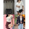 Yiaizhuo 3 Pack (16",36",48") Silver Purse Chain Strap Bag Chains