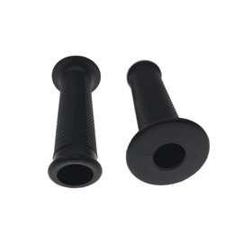 Handlebar Grips (Open) Black Fits Simson S51, Schwalbe KR51 KR51/1 KR51/2, Sperber, AWO 425, MZ ES/ETS/TS and More Classic Car Models - Non-Slip and Robust