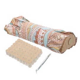 WHAMVOX Cervical Pillow for Moxibustion Wooden Neck Roll Pillow for Shoulder and