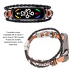 Leather Strap for Xiaomi 7 NFC Bracelet Metal Buckle Ethnic