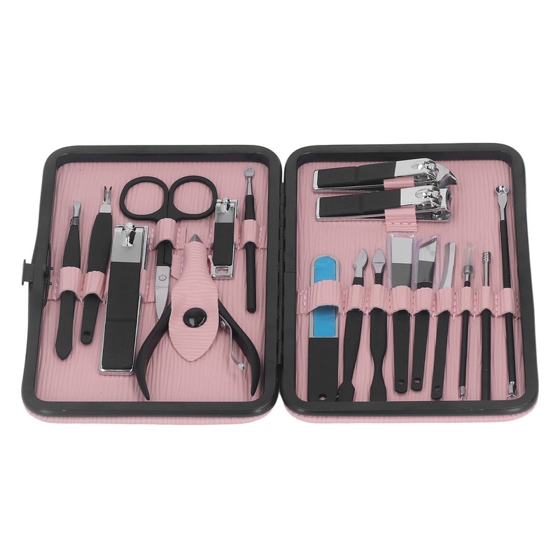 18 Pcs Manicure Set Portable Eyebrow Trimmer Dead Skin Pliers