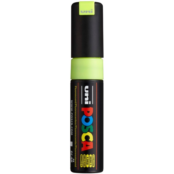 Uni-Ball Posca Broad Chisel Tip Marker - Fluorescent Yellow