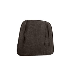 ZSLUKEJJ Waterproof Patio Seat Cushion - 17"x16"x3" Outdoor Chair Pad for Patio Sofa with Adjustable Ties, Durable & Comfortable, Darkgrey