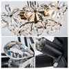 WUZUPS Crystal Chandelier Pendant Flushmount Ceiling Light Modern Lighting Fixture