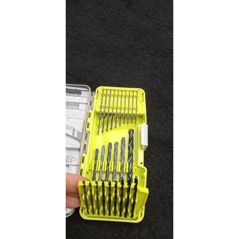 Ryobi 35-Piece Black Oxide Drill Bit Set Sizes 1/16"-5/16" With