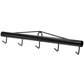 Hiceeden 31.5" Steel Fence Stretcher with 5 Thickened Hooks, Chain Link Fabric Fence Stretcher Bar, Heavy Duty Fence Stretcher Tool (Black)