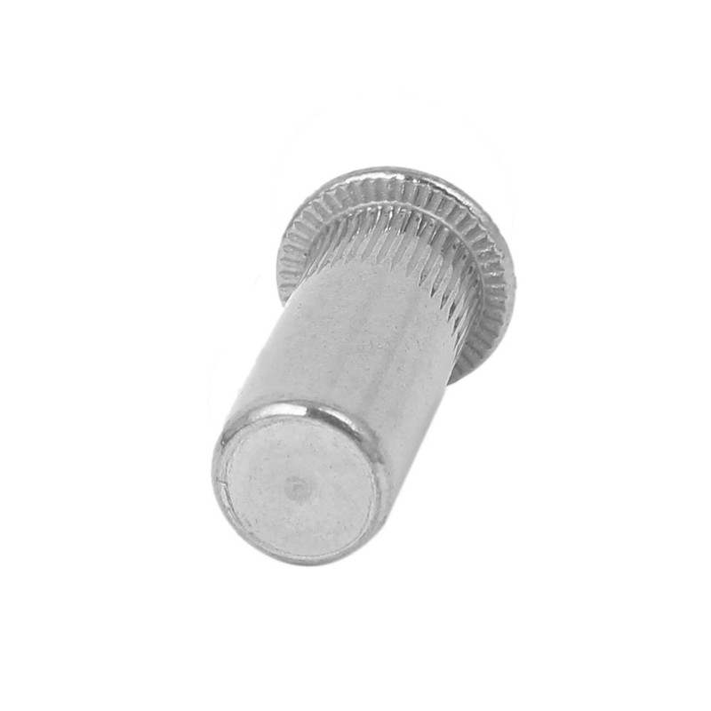 sourcing map M6x23mm 304 Stainless Steel Straight Knurled Closed End