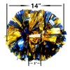 Hooshing 2 Pack Cheerleading Pom Poms Blue and Gold with