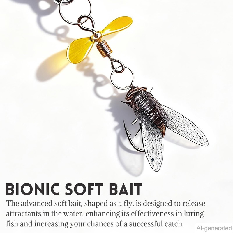 Metal Propeller Fishing Lure for Catching Fish - 5pcs Set,