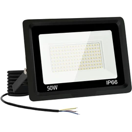 Jefedana LED Outdoor Spotlight 50 W Cool White 6500 K 3000 LM Super Bright Outdoor Spotlight LED Floodlight IP66 Waterproof LED Outdoor Light Floodlight LED Spotlight for Backyard, Garage, Hallway,