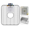 DecorRack Gray Sink Protectors for Kitchen, Plastic 12" x 11"