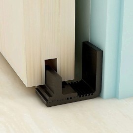 Ccjh 1PC Floor Fuide for Barn Door Hardware No Drilling Required for Heated Floors