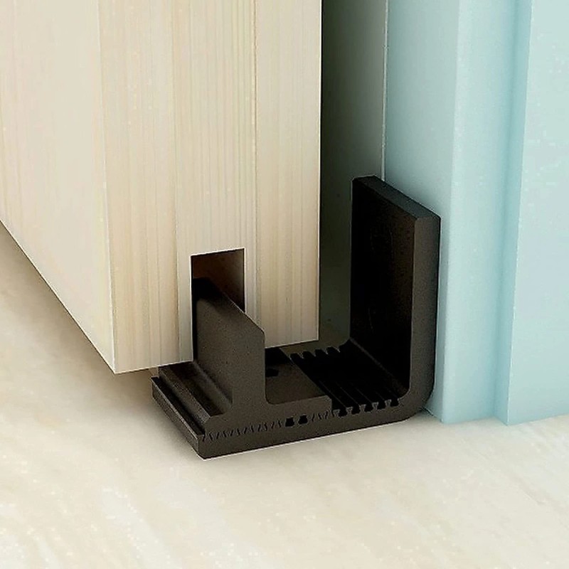 Ccjh 1PC Floor Fuide for Barn Door Hardware No Drilling
