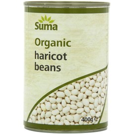 THREE PACKS of Suma Haricot Beans - Organic 400g