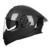 Crown Racing Modular Motorcycle Helmet with Flip-Up Design, Carbon Fiber