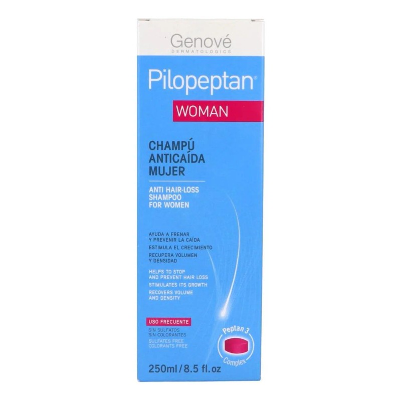 Genov Pilopeptan Woman Champ Shampoo Anticada 250 mL Fortalece y