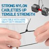 WALWAL 8 inch Cable Ties, Easy-Use Cable Management for Home,