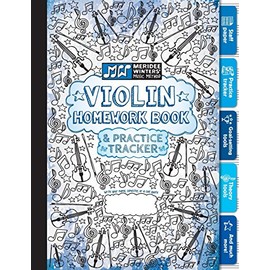 Violin Homework Book and Practice Tracker (Blue)