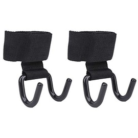 Gancho de levantamiento de pesas, 1 par de correas de entrenamiento de fuerza para entrenamiento de gimnasio, gancho de levantamiento de pesas de acero antideslizante, 1 par