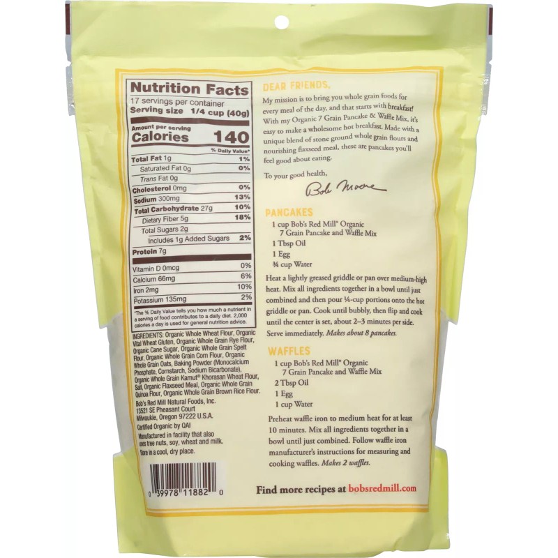 Bob's Red Mill 7 Grain Pancake & Waffle Mix 24