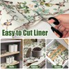 Quttisay Shelf Liner for Kitchen Cabinets Non-Adhesive,Cabinet Liner for Shelves