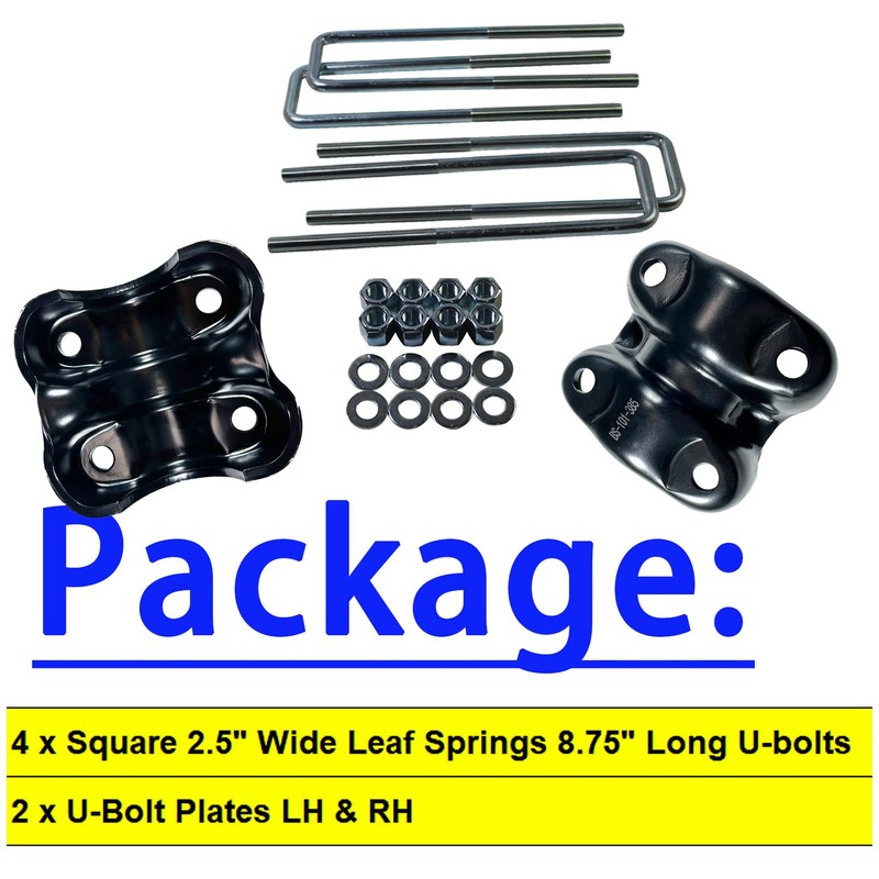 BST BSSP Pair Rear Axle Leaf Spring U-Bolt & U