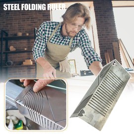 Angle & Arc Marking Tool,Adjustable Linear Arc Dual-Purpose Scriber, Parallel Line Drawing Tool, Multi-Purpose Metal Marking Tool for Metalworking, Engineering, Construction 1