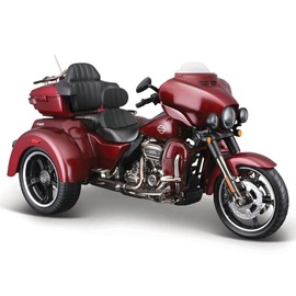 Maisto Die-Cast Harley Davidson CVO TriGlide Motorcycle (2021) - Intricately Detailed Replica Collectible Model Toy - 1:12 Scale, Black