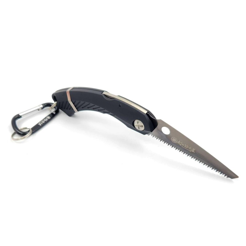 Village Blacksmith Folding Pocket Saw with Aluminum Carabiner, Made in